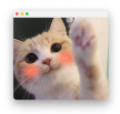 Котик с лапкой